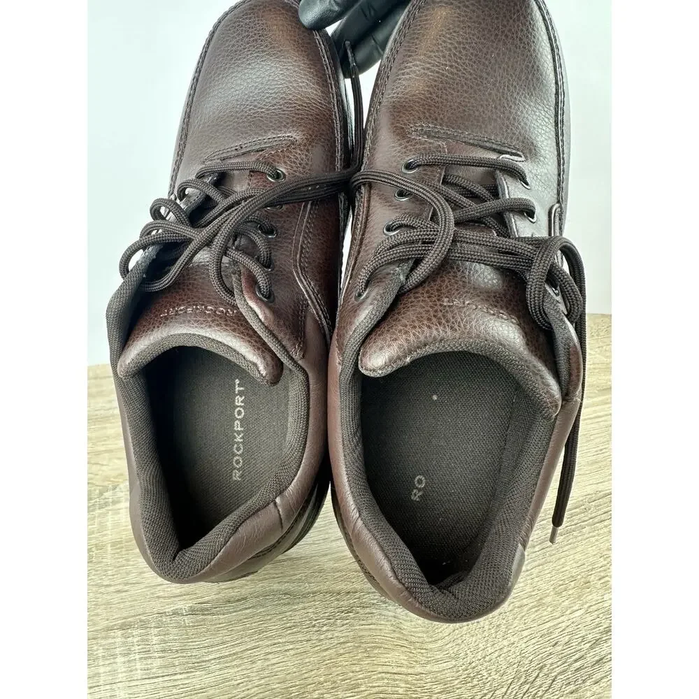 Rockport Men’s Brown Leather Oxford Walking Shoes US 13 EU 47.5 Comfort Lace Up